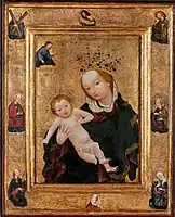 Madonna of St Thomas, reverse Veraikon (1420-1440), Moravian Gallery in Brno