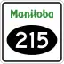 Provincial Road 215 marker