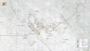 Military map of Operation Winter '94