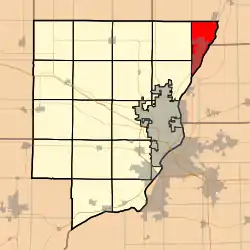 Location in Peoria County