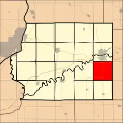 Location in Whiteside County