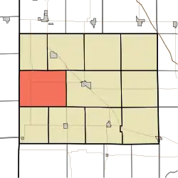 Location of Parish Grove Township in Benton County