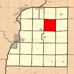 Location in Hancock County