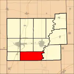 Location in Coles County