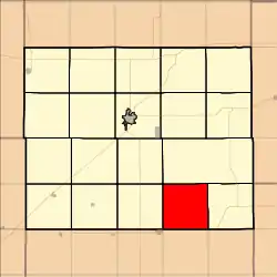 Location in Ellsworth County