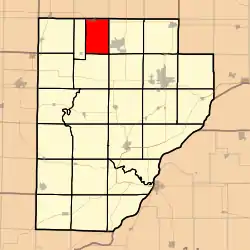 Location in Fulton County