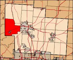Location of Scioto Township in Delaware County