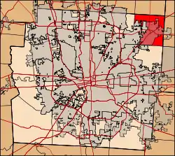 Location of Plain Township in Franklin County