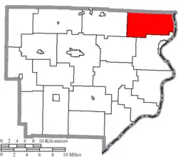 Location of Switzerland Township in Monroe County