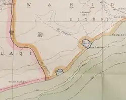 Map of the Sheikhdoms of al-Hawra and al-ʽIrqa in 1926