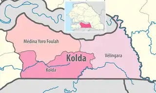 Location in the Kolda Region