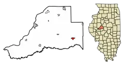 Location in Mason County, Illinois