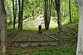 One of many gravesites in Bikernieki Forest