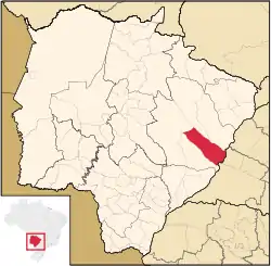 Location in Mato Grosso do Sul state