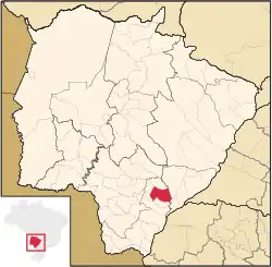 Location in Mato Grosso do Sul state