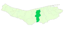 Location of Babol County in Mazandaran province