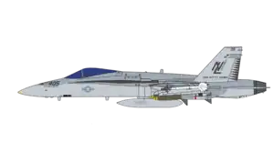 NL-405, one of the aircraft of VFA-27 that took part in the January 13, 1993 air strike, was loaded with Mk.83 bombs.