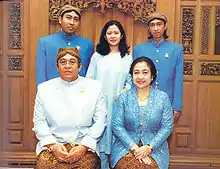 Fifth Indonesian President Megawati and her family