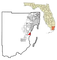 Location in Miami-Dade County and the state of Florida