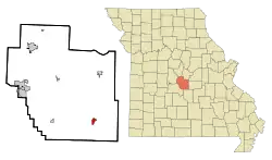 Location of Iberia, Missouri