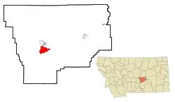 Location of Klein, Montana