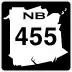 Route 455 marker