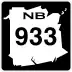 Route 933 marker