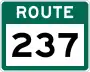 Route 237 marker