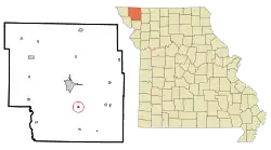 Location of Arkoe, Missouri