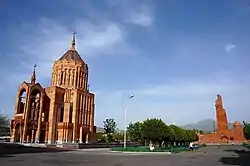 The church and the memorial of Nor Hachn