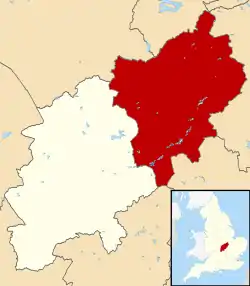 North Northamptonshire within Northamptonshire