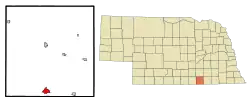 Location of Superior, Nebraska