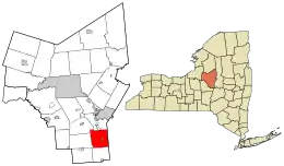 Location in Oneida County and the state of New York.