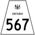 Highway 567 marker