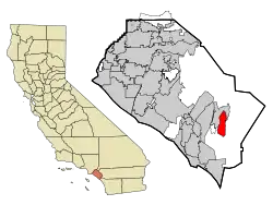 Location of Coto de Caza within Orange County, California.