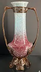 Porcelain and bronze vase by Otto Eckmann (1897–1899)