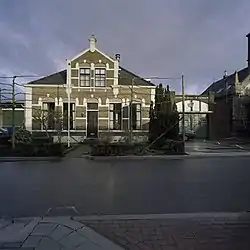 School with teacher's house