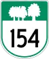 Route 154 marker