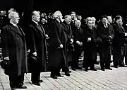 Government officials at the funeral procession on 21 September 1937.