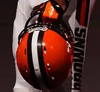 "BROWNS" text on pant leg