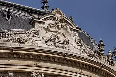 Beaux Arts cornucopias on the Petit Palais, Paris, by Charles Giraud, 1900