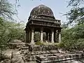 Pavilion tomb and grave platform, Mehrauli Archaeological Park.