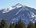 Peak One viewed from the scenic lookout near Frisco, CO.