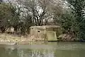 A pillbox on the Lee Navigation Canal near Nazeing in Essex.