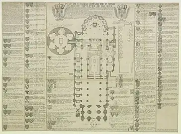 Plan showing the chapel's location