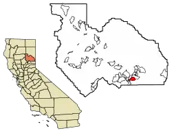 Location of Gold Mountain in Plumas County, California.