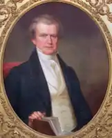 Attorney General Felix Grundy, 1858, oil painting, 85.1&nbsp;cm ×&nbsp;67.9&nbsp;cm (33.5&nbsp;in ×&nbsp;26.7&nbsp;in), collection of The National Portrait Gallery, Smithsonian Institution