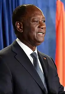 Alassane Ouattara(Ph.D. '72) President of Cote de Ivoire since 2010