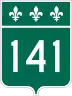 Route 141 marker