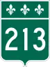 Route 213 marker